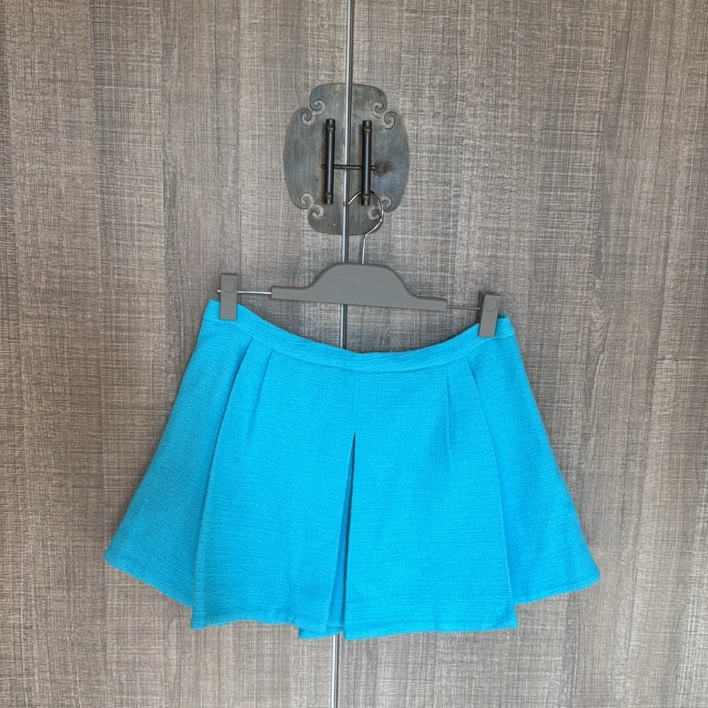 Zara Textured Mini Skort And Matching Jacket‎ Set